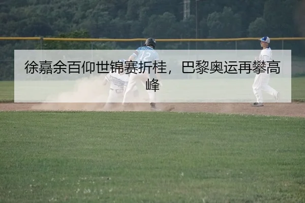 徐嘉余百仰世锦赛折桂，巴黎奥运再攀高峰